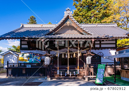《長野県》上田城址公園 真田神社境内 秋の紅葉 《長野県》上田城址公園 真田神社境内 秋の紅葉 67802912