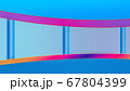 Virtual TV news broadcast studio set background 67804399