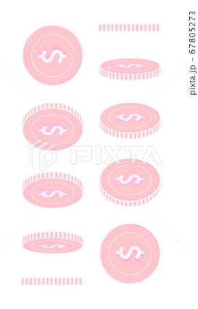 American dollar rotating coins set, animation read American dollar rotating coins set, animation read 67805273