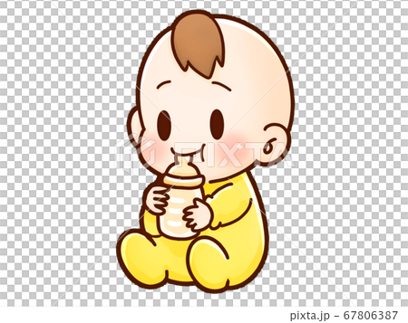 ミルクを飲む赤ちゃん2 ミルクを飲む赤ちゃん2 67806387