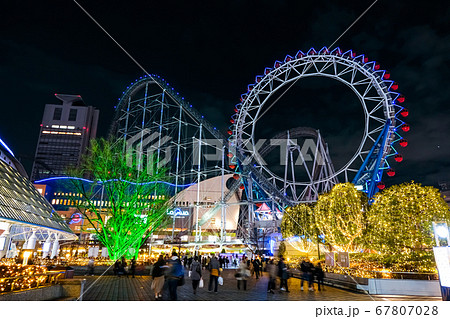 東京ドームシティの夜景 東京ドームシティの夜景 67807028