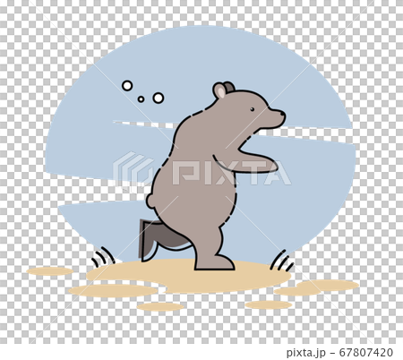 走るくまのイラスト 67807420