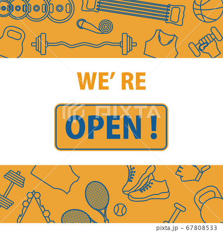 Open fitness center sport club New normal Restart 67808533