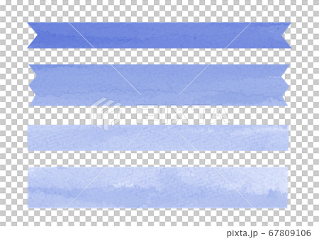 水彩的藍色框美紋紙膠帶和功能區 水彩的藍色框美紋紙膠帶和功能區 67809106