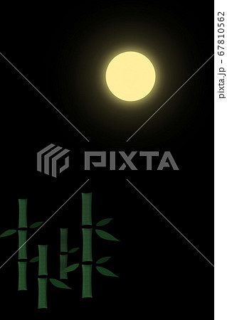 満月の夜と竹林。15夜など 67810562