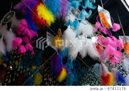 handcrafted, hanging curtains for sell as souvenir 67812178