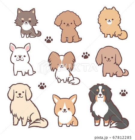 犬 イラスト 簡単 かわいい