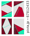 Set of Brochure Cover Brochure with color Combination Abstract Vector Background for Banner, Poster, Booklet, Annual Report, Brochure and Flyer for Eve, Party, Club and Celebration. 67812433