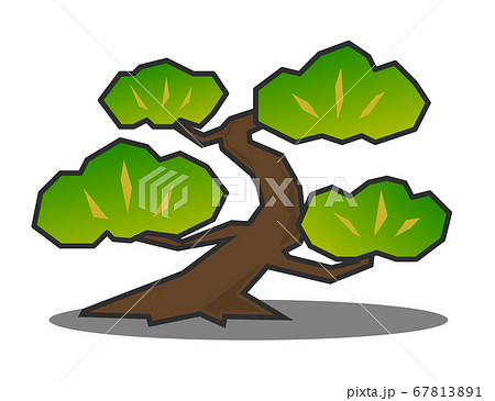 松の木のイラストのイラスト素材