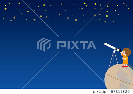 天体観測をする子供 天体観測をする子供 67815320