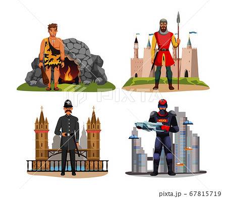Guard and surveillance development in scene set 67815719