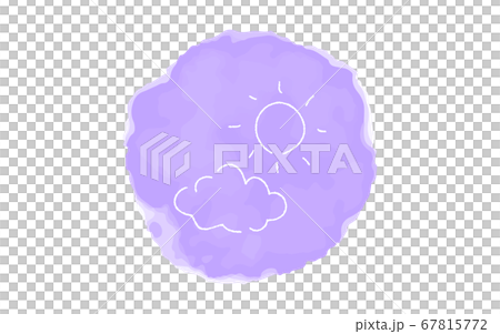 Analog handwriting style loose touch icon: Sunny and sometimes cloudy Analog handwriting style loose touch icon: Sunny and sometimes cloudy 67815772