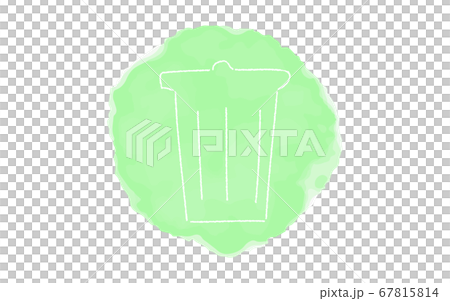 アナログ手書き風のゆるいタッチのアイコン：ゴミバコ 67815814