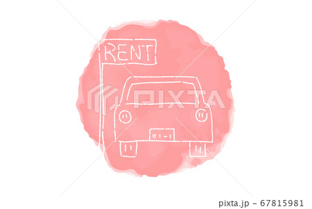 アナログ手書き風のゆるいタッチのアイコン:レンタカー アナログ手書き風のゆるいタッチのアイコン:レンタカー 67815981