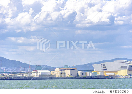 大阪　大阪湾 港湾風景　　　　　 67816269