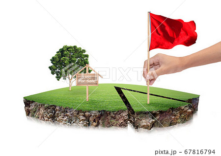 round soil ground cross section with earth land. 67816794