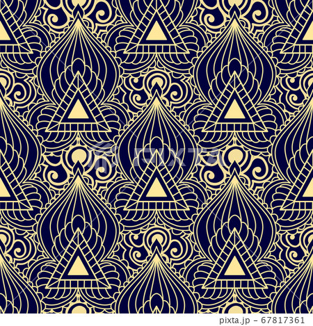 Ethnic geometric seamless pattern. Design for 67817361