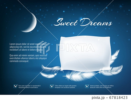 Night dream pillow poster Night dream pillow poster 67818423