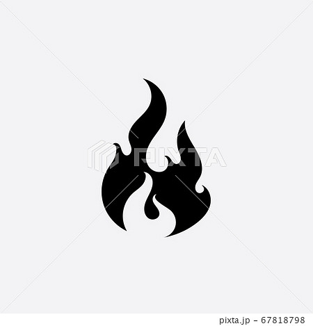 Fire Flame Vector Illustration Designのイラスト素材