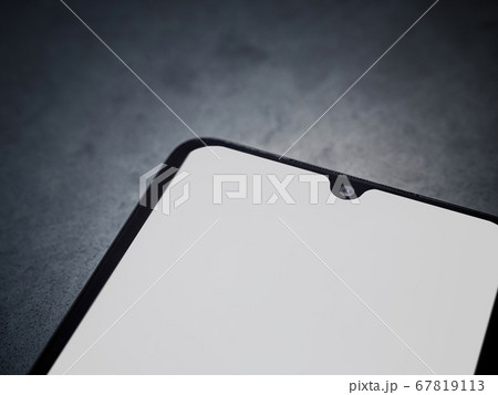 Black mobile smartphone mockup lies on the surface Black mobile smartphone mockup lies on the surface 67819113