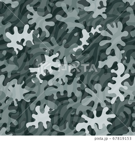 Camouflage pattern background. Classic clothing style masking camo repeat print 67819153