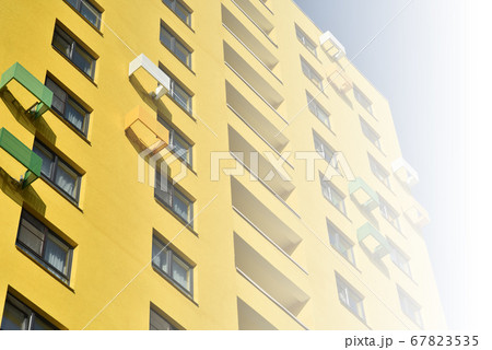 Multistorey concrete apartment 67823535