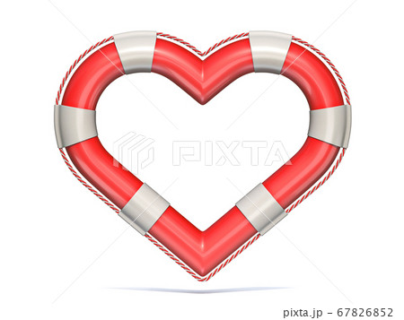 Lifebuoy heart shaped 3D Lifebuoy heart shaped 3D 67826852