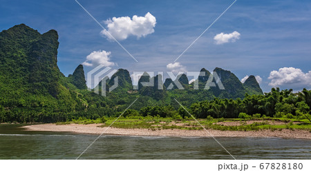 Panorama of Li River in China Panorama of Li River in China 67828180