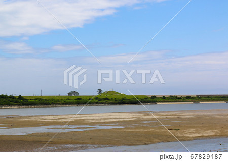 宮城県名取市　かわまちてらす閖上から見た風景 67829487