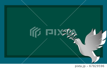 World peace with dove and olive branch 67829596