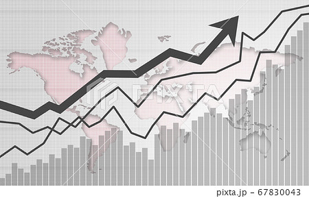 Graph chart of stock market investment trading 67830043