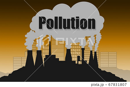 Environmental concept of air pollution 67831807