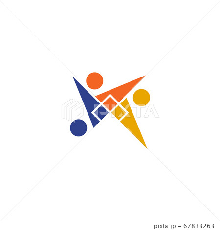 Community and team work logo design vector 67833263