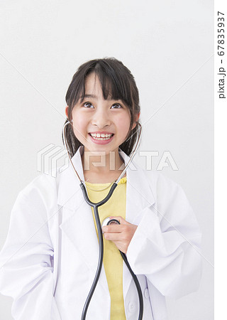 聴診器と医者の写真素材