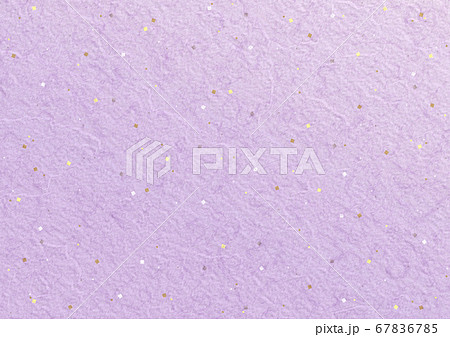 和紙 金箔 銀箔 紫　背景 イラスト 67836785
