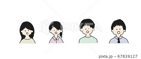 アイコン 男女 驚き アイコン 男女 驚き 67839127