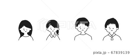 アイコン　男女　悲しみ 67839139