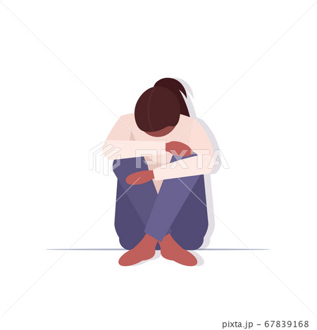 depressed woman crying depression problems stress psychotherapy bullying concept 67839168