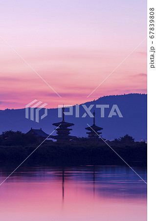 薬師寺東塔　朝景　6月 67839808