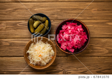 Assorted fermented vegetables Assorted fermented vegetables 67841070