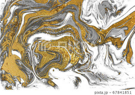 Black and white marbling background. Unique artwork texture. Marble pattern imitation. Stock illustration. 67841851