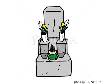 お墓のイラストB お墓のイラストB 67841940