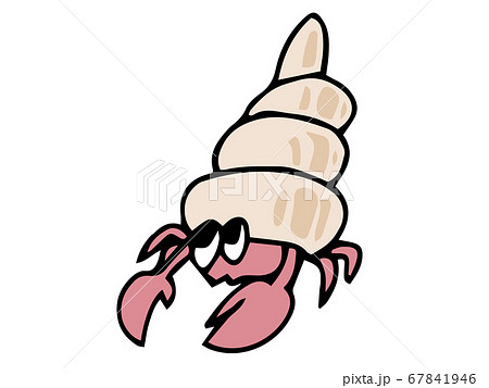 ヤドカリのイラスト 67841946