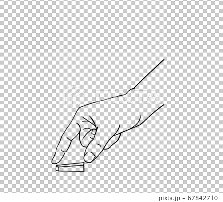 将棋を指す手のイラスト05 将棋を指す手のイラスト05 67842710