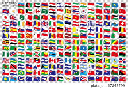 New World Flag Ver Waveform Stock Illustration Pixta