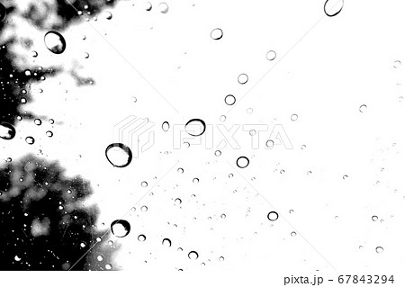 スクリーントーン 雫 水滴 モノクロのイラスト素材