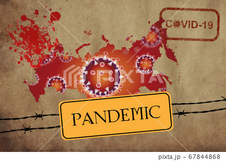 Coronavirus map Russia pandemic 67844868