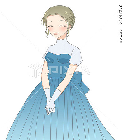 ドレス姿の女の子1 2のイラスト素材