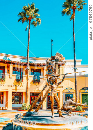 World famous park Universal Studios in Hollywood. 67849790