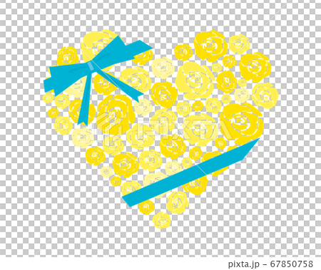 Yellow Roses Heart Shape Vector illustration of yellow rose flower Rose... - Stock Illustration ...